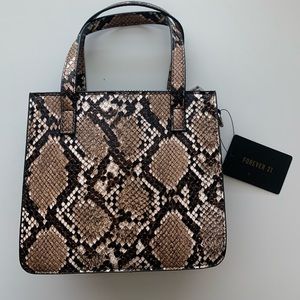 Mini forever 21 snake print purse